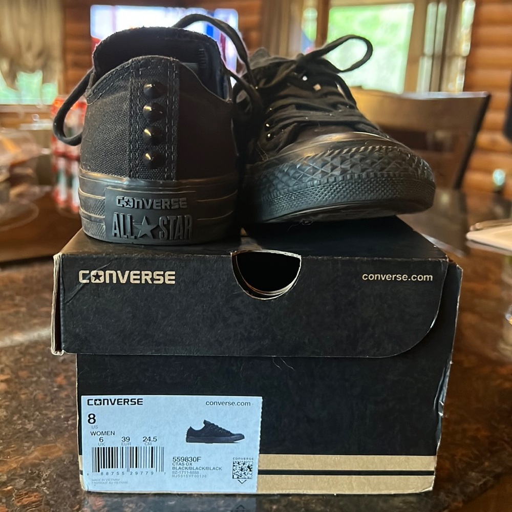 Converse all star OX Black stud